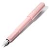 Ferris Wheel Press Carousel Fountain Pen Acrylic Blend Body Air Seal Click Lock Cap Brow Brush Pink Medium Nib