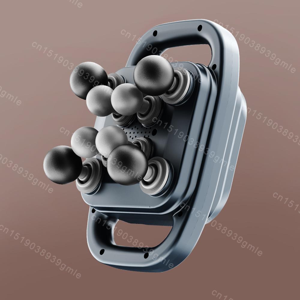 Muscle Massager Gun High Frequency Vibration Back Waist Massage Machine Eight-Head Body Shoulder Relax Fascia Massage Gun