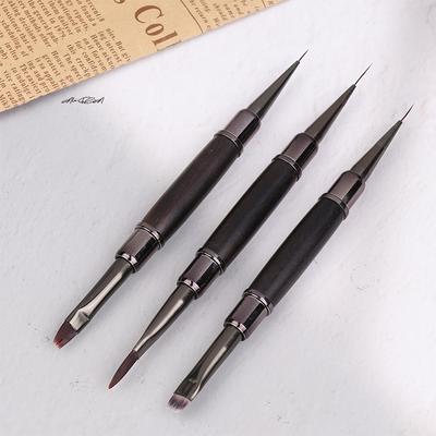 Double-End Nail Art Pen Brush Set UV Gel Liner & Glue Phototherapy Manicure Tool Dual-Ended Drawing Pen for Nail Art