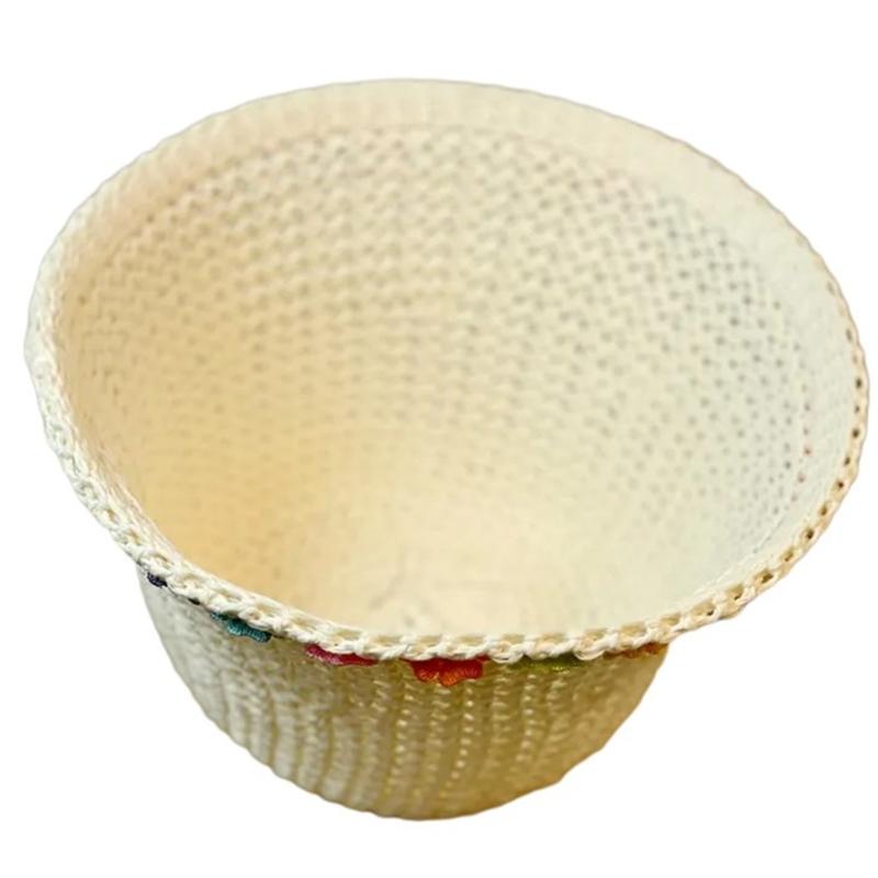 Crochet Bucket Hat with Flower Decals Summer Spring Bucket Hat Crochet Floppy Hat for Adult Teen Hat Knitted Sun Hat