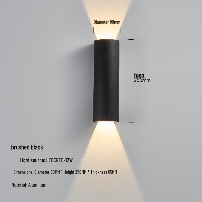 Minimalist Designer Wall Lamp for Living Room, Bedroom, Hotel Corridor, and Bedside: "Light & Shadow"