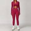 JYL Naked Yoga Set Professional Gym Three Piece Fitness Outfit