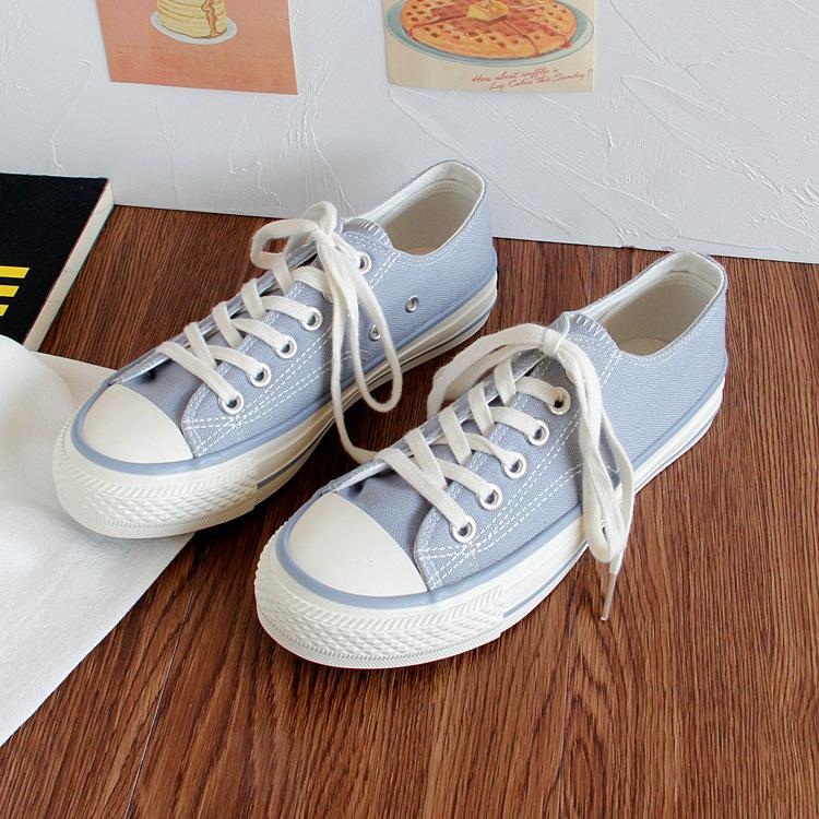 Damen-Segeltuchschuhe, lässig, niedlich, Sneakers, niedrig geschnitten, zum Schnüren, modisch, bequem zum Gehen