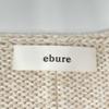 Ebure Beige Cashmere Blend Color Mix Log Gauge Knit Pullover Tops Not Written beigeUsed