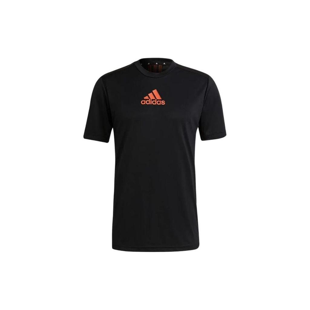 Adidas T Shirts Men's Black Crew Neck Moderate Straight Fit GM2145
