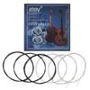 Vbestlife Nylon Guitar Set for Classical Replacement Guitar Accessories and Strings, 6-String Guitar, Parts, (Black White)