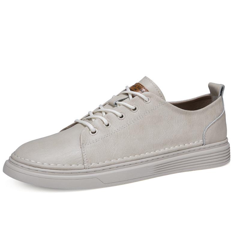 Handmade Cowhide Low-Top Men s and Women s Perforated Casual Sneakers for Spring/Summer 37