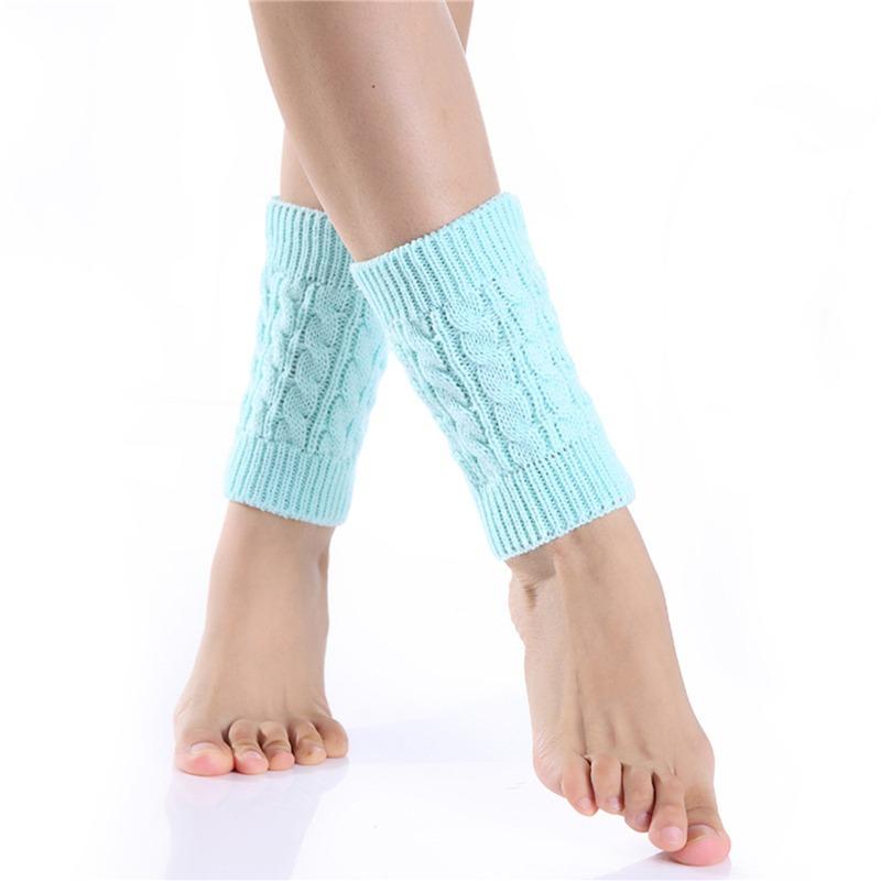 Women's Knitted Leg Warmer Winter Short Leg Warmers Boot Cuffs Fashion Thermal Ladies Legging Foot Warmer