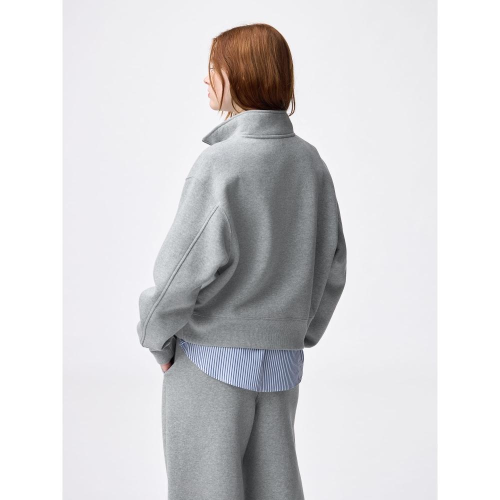 Gu By Uniqlo Heavyweight Sweat Half Zip Pullover