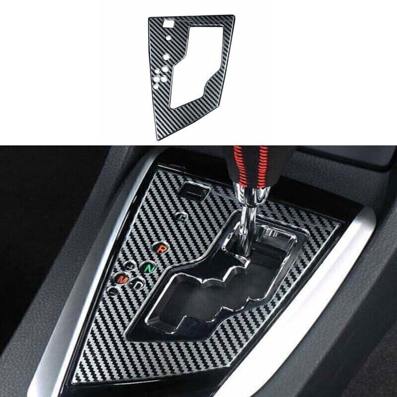 Carbon Steel Center Console Gear Shift Panel 2014- Fiber For Toyota Corolla