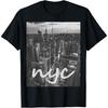 Міська футболка з графікою Нью-Йорка, футболка з силуетом Нью-Йорка
