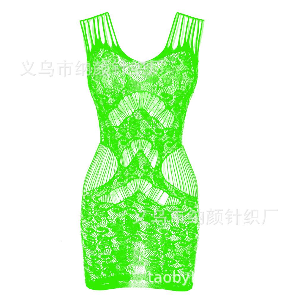 Sexy Suspender Mesh Jacket Tight-fitting Hollow Sexy Floor Hip Skirt Large Size 1