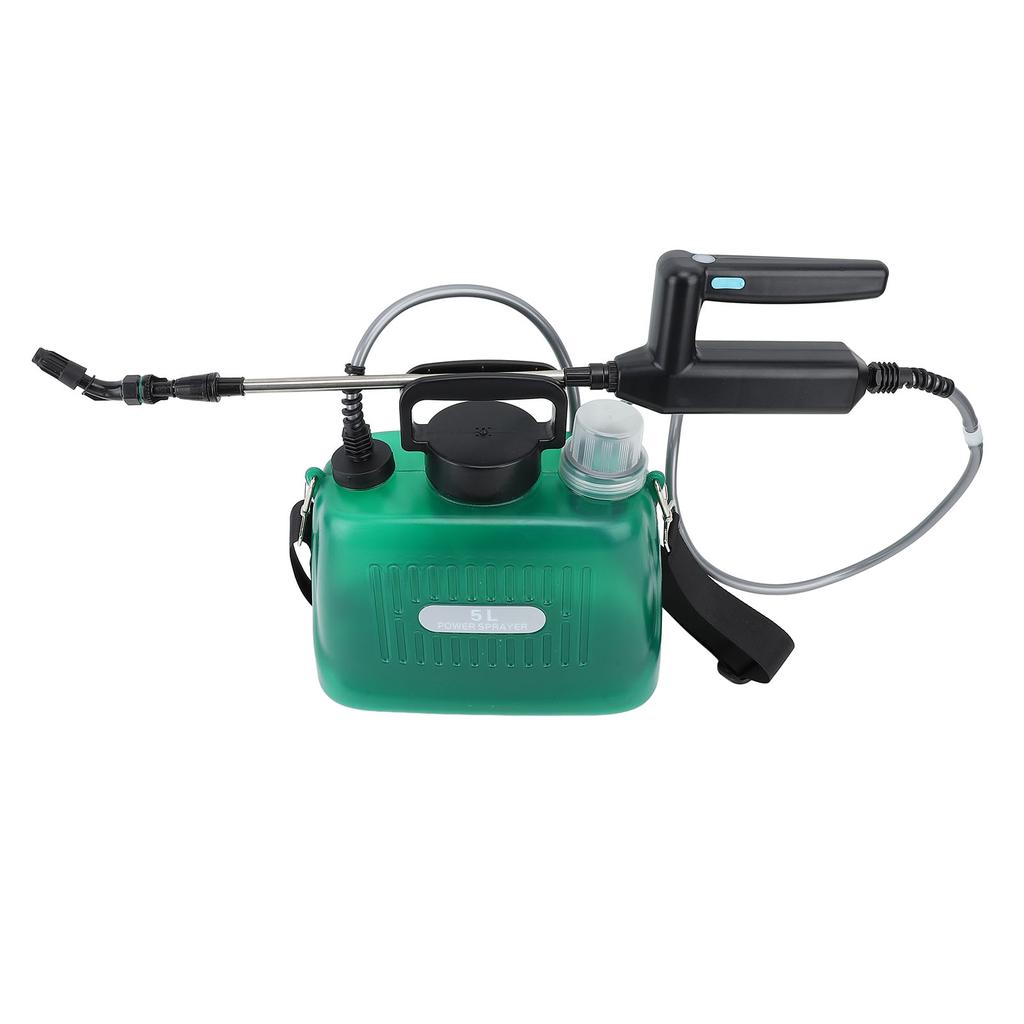 Electric Sprayer Portable 5L 2000mAh Battery Powered Automatic with 4 Nozzles Electric   Sprayer for Car Washing Garden