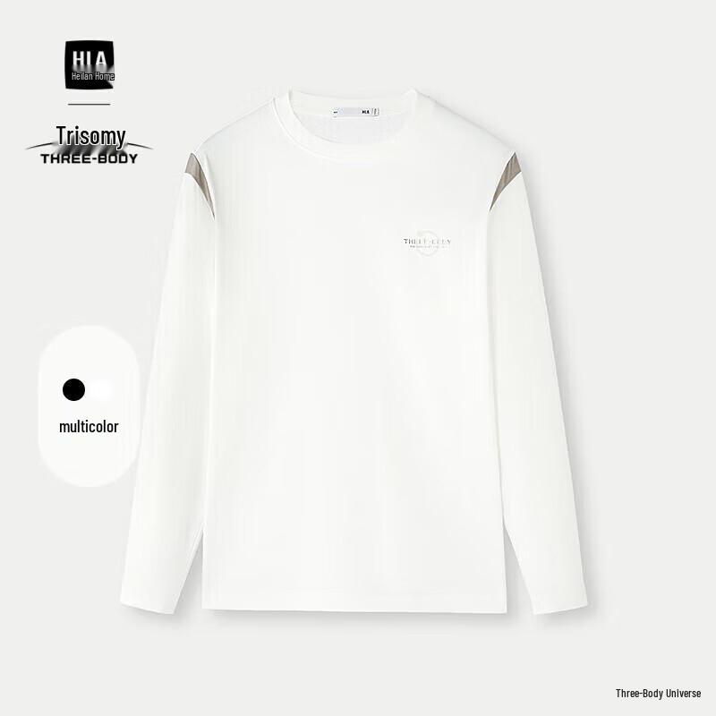 HLA Men's Three-Body Super Symbol Long Sleeve T-Shirt