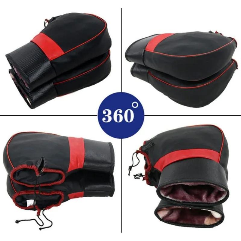 Motorcycle Handlebar Muffs Winter cycling gloves Motorcycle Hand Protector Mitts Thick Warm Grip Handle Bar Muff Rainproof