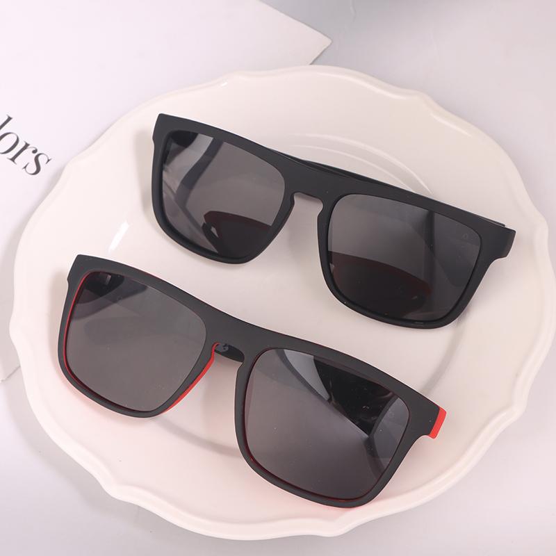 1 Piece Men Women Driving Fishing Sun Glasses  Vintage Square Polarized Sunglasses Driver'S Eyewear Uv380