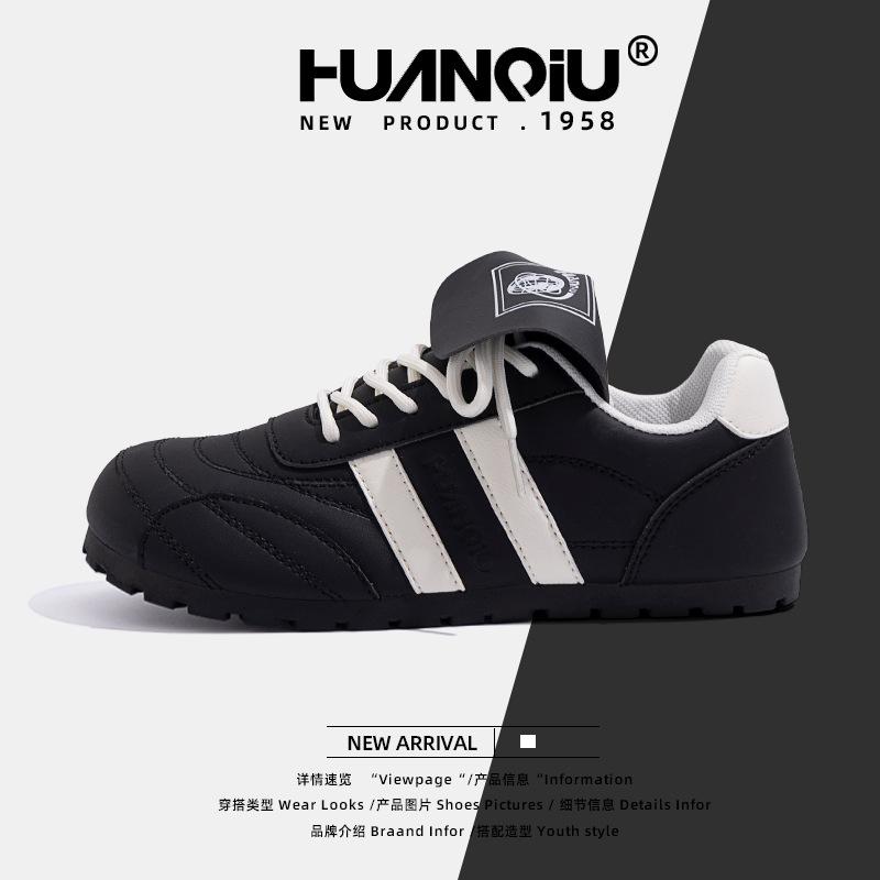 

Global Puff German Training Shoes Women s 2024 Spring New Soft-soled Non-slip Sports Flat-soled Casual Shoes ZHQ9077 35 чёрный