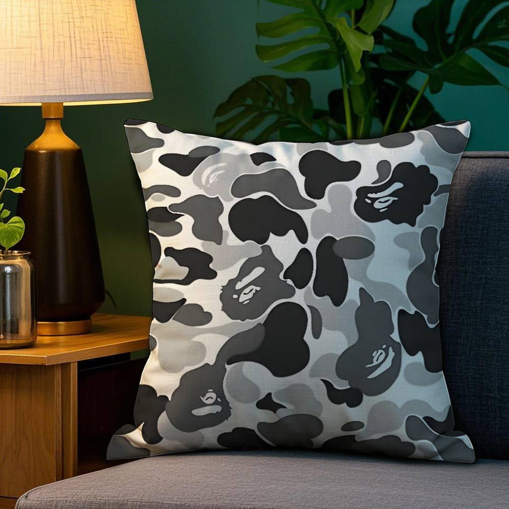Luxury Camouflage Style Pillow Case Plush Fabric Soft Double Sided Print Sofa Cushion Cover Throw Pillow Covers