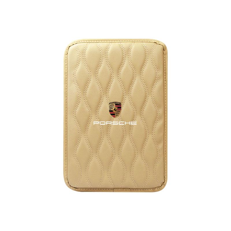 1 ks Kožené podložky loketní opěrky do auta Ochranný voděodolný polštář na ruku Pro Porsche Boxster Cayenne Panamera Macan Cayman 911 918 996 917 991