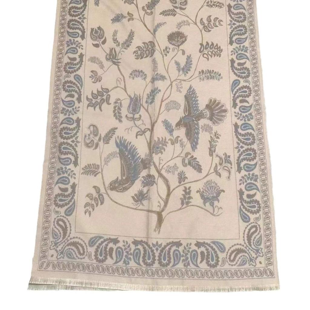 Bluebird Yifei Imitation Cashmere Scarf: Women's Autumn/Winter Warm Double-Sided Shawl and Neck Warmer for Office and Air-Conditioned Rooms