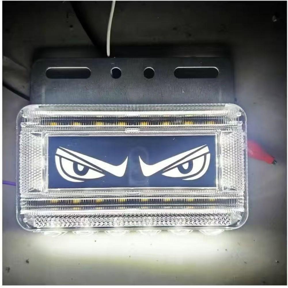 

Multi-Mode Devil s Eye Truck Light Universal Side Signal Light Safety Warning Lamps Car Decor 12-24V білий