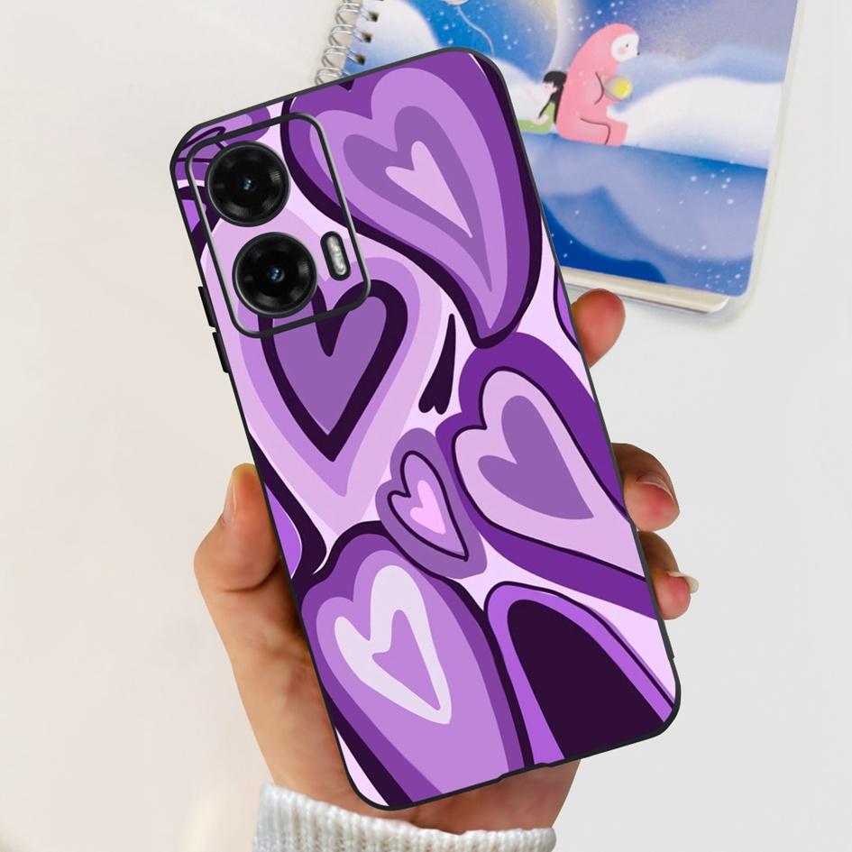 For Motorola Moto G35 5G Case 2024 Cute Cartoon Cat Butterfly Bumper Soft Silicone Phone Cases For MotoG35 G 35 Protective Cover
