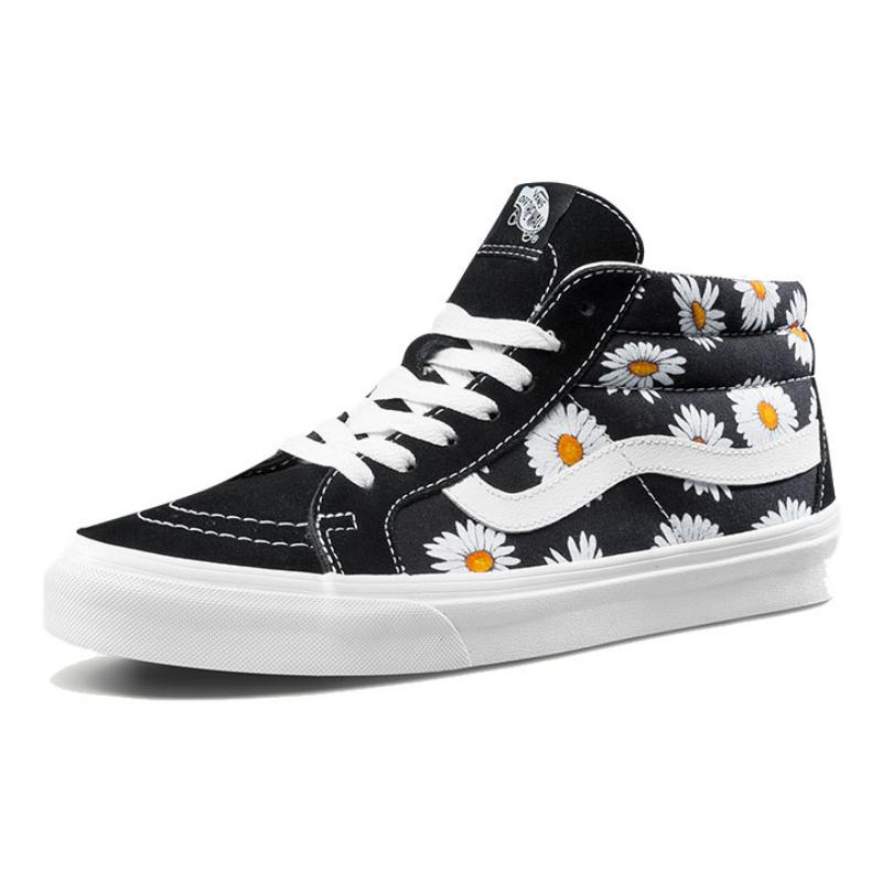 Vans SK8 Mid Flower Pattern 'Black White' Vans VN0A391FTOZ