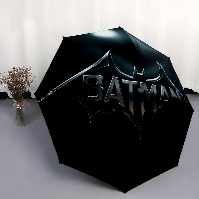 1pc batman logo Umbrella - Automatic Open Compact Travel Umbrella with 71-Rib Durable Frame yy251021114