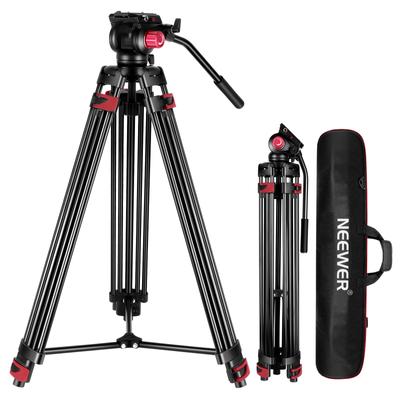 NEEWER Videostativ 200cm Væskestativ med QR-plade Justerbart Stort Kamerastativ Velegnet til DSLR-kamera Fremstillet af Aluminiumlegering Lastekapacitet 8 kg