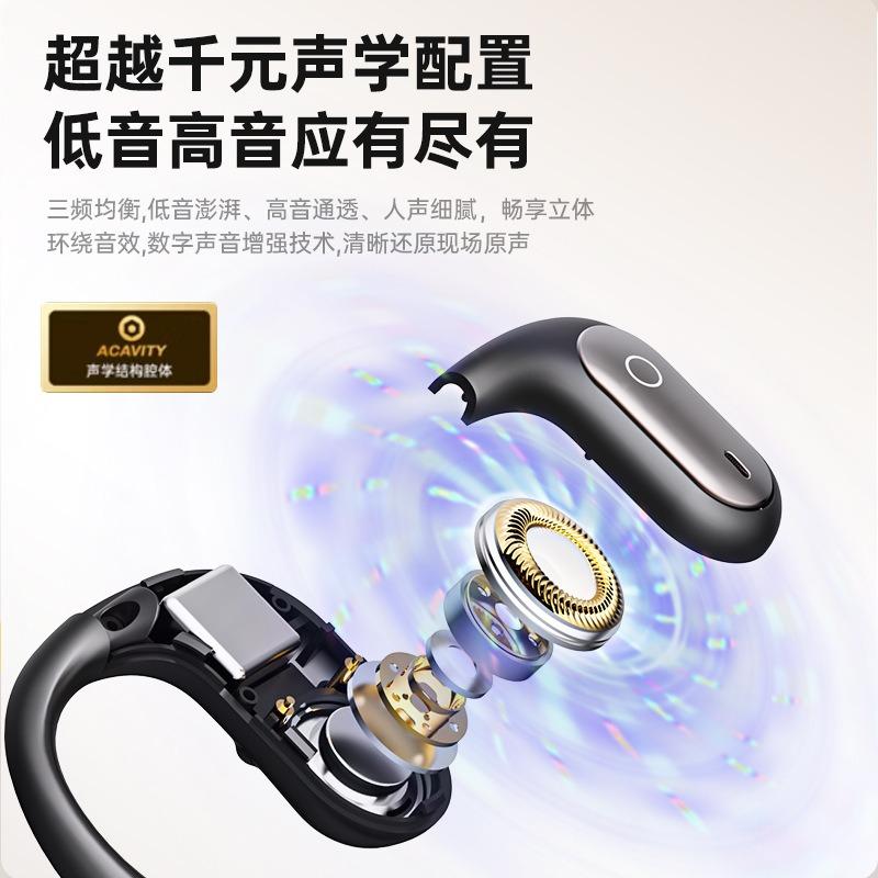 New  Bluetooth Headset Wireless Screen Display  Binaural Stereo High Sound Quality Sports Headset