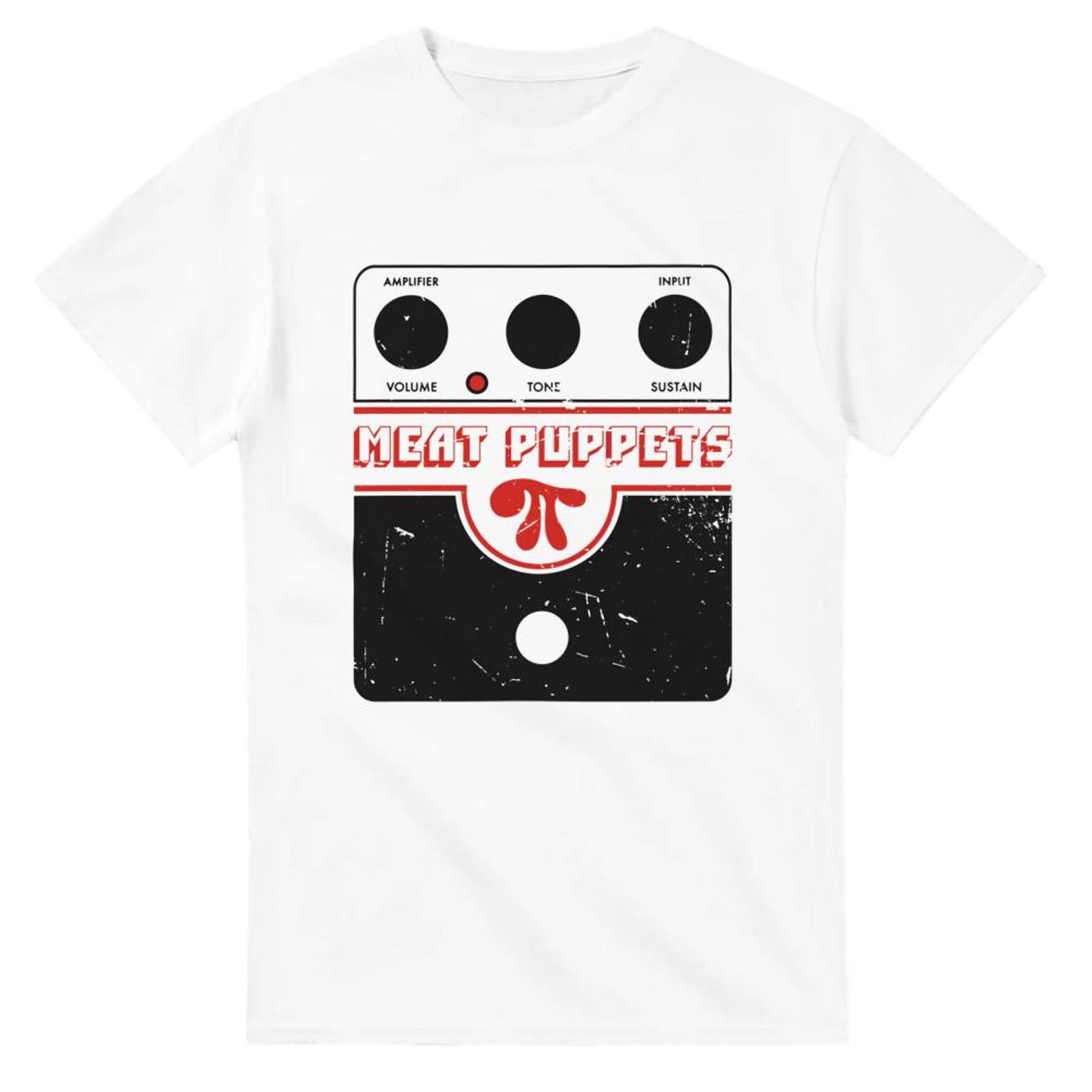 Meat Puppets Big Muff Inspired Fuzz Pedal Distressed Tribute Vintage T shirt XL