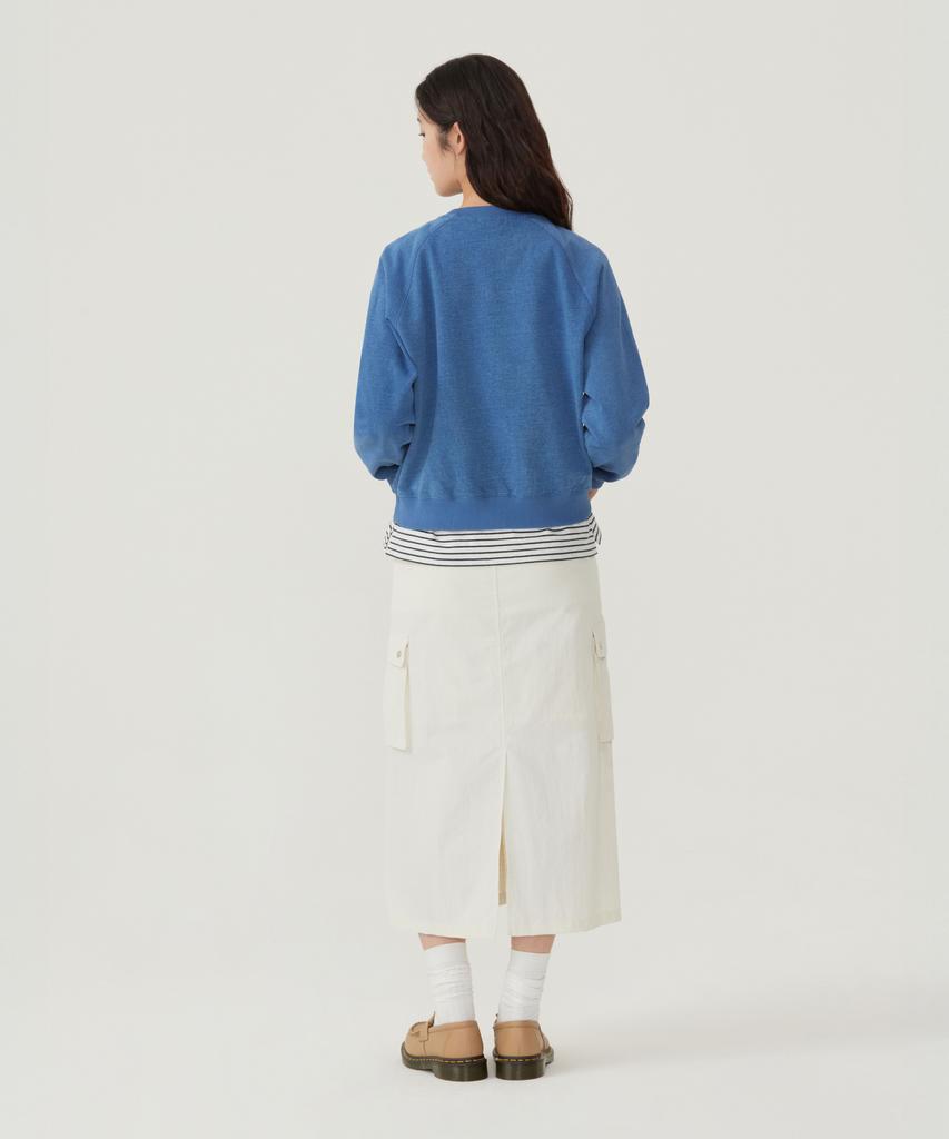 COVERNAT WOMAN Denim Cooper Logo Sweatshirt