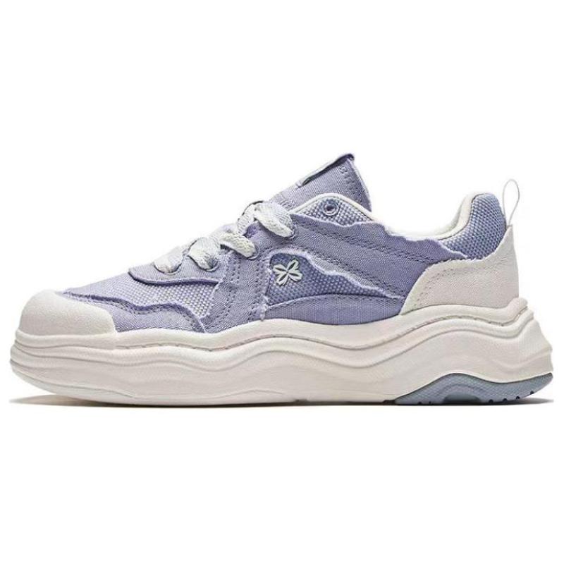 Anta Life Collection Lava Cake Anti-Slip And Wear-Resistant Breathable Low-Top Skateboard Shoes Women s Purple Sneakers 122428060-3 36