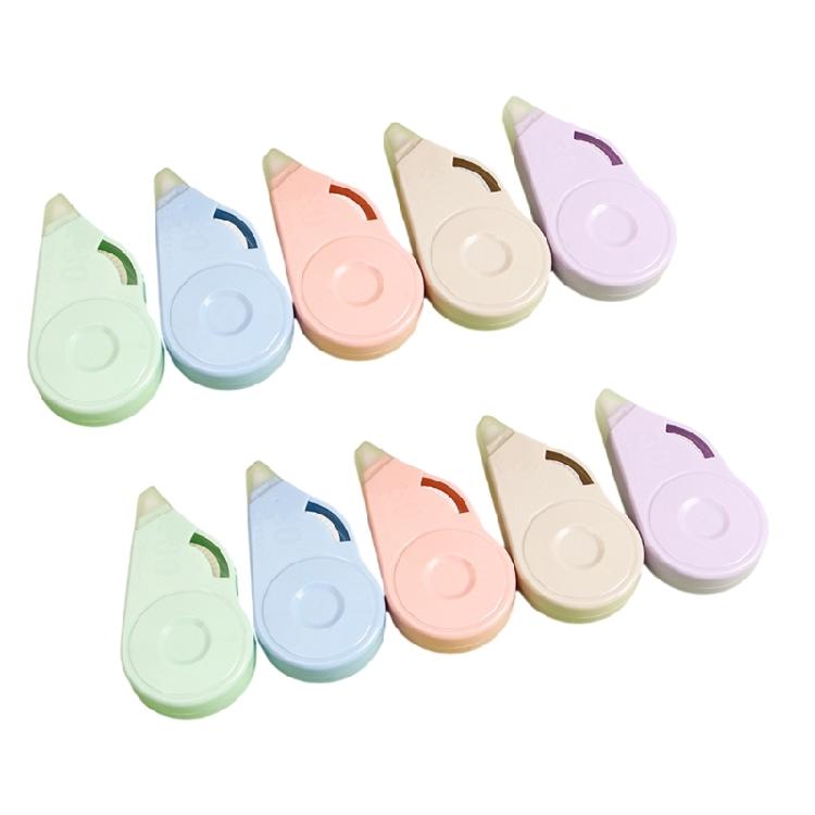 10Pcs 8mx5mm Correction Tapes Roller School and Office Supplies White Correction Tape Total 80m for Writing Scrapbooking