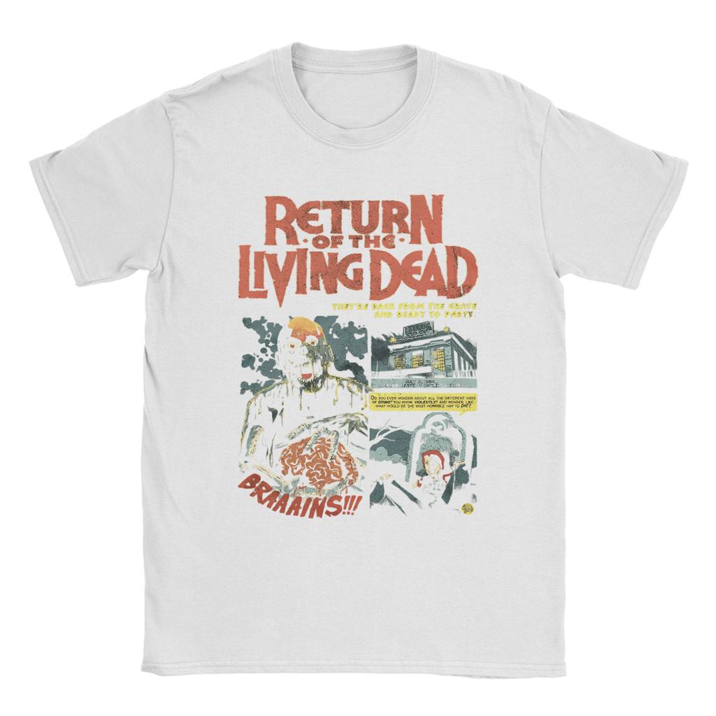 Harajuku T Shirt Return of the Living Dead (3) Cotton T-Shirts  Hipster Tshirt for Men Beach Awesome Print Short Sleeve Clothes