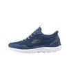Sport Comfortable Versatile Simple Fashion Mesh Low-Top Running Shoes Men Sneakers Navy-Blue 233045-NVYL