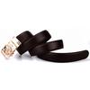 Genuine Leather Wolf Belt for Men Polychrome Rhinestone Alloy Belt Automatic Buckle Black Luxury Brand Plus Size Ceinture Homme
