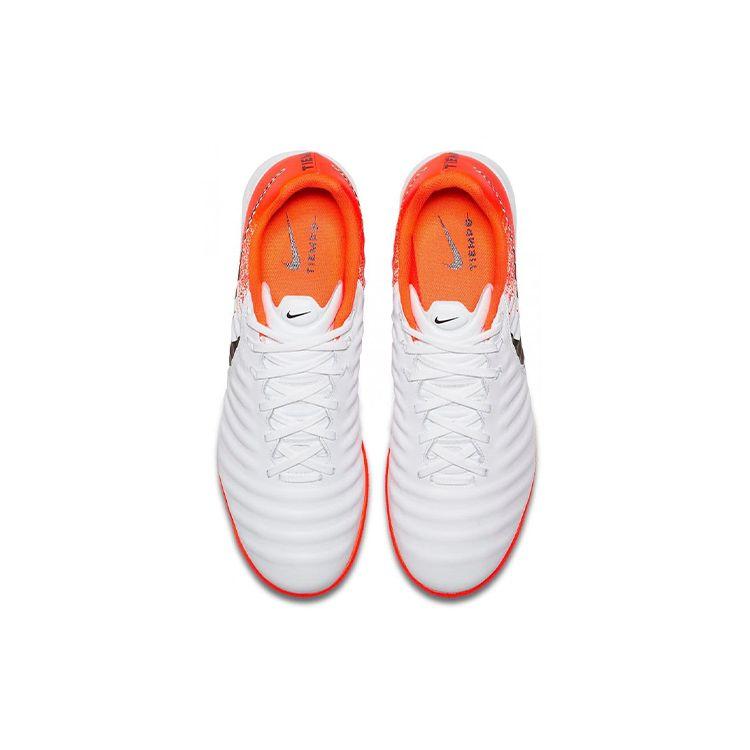 Nike Lunar Legend 7 Pro Tiempo TF Soccer Shoes Men Soccer Shoes White Orange AH7249-118