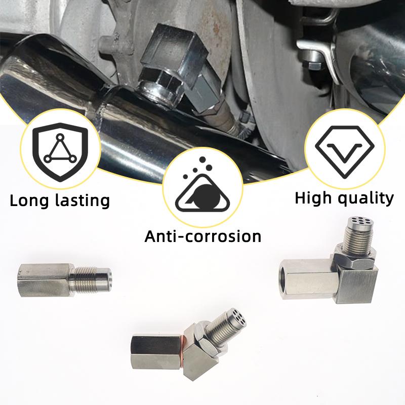 0/45/90 Degree Extender Oxygen Sensor Extender Catalytic Converter Universal M18X1.5 O2 Oxygen Sensor Connector Accessories