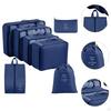 Packing Cubes for Suitcase Luggage Organizers Camping Travelling 7 Piece Beige