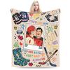 Kiss Heated Rivalry Fleece Throw Blankets Hollanov Blanket for Bed Bedroom Lightweight Bedding Throws