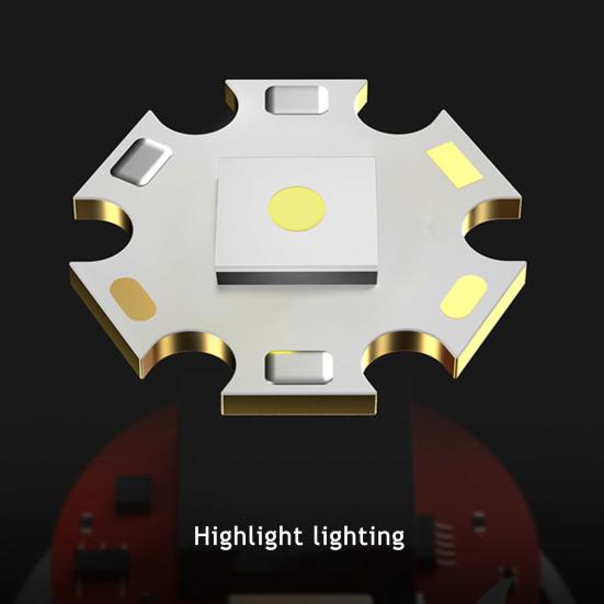 High-brightness LED Flashlight Digital Display Waterproof Rechargeable Flashlight Energy-saving LED Torch for Outdoor Camping Patrol