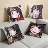 Waguri Anime Kaoruko Pillow Case Sofa Living Room Bedroom Headboard Backrest Cushion Square Cushion Nap Time