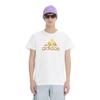 Adidas American Vintage Letter Logo Print Breathable Sports Casual Short Sleeve T-Shirt Men Tops White Gold ADITSG2-WG