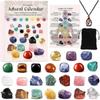 Advent Calendar Countdown Calendar Natural Crystal Gemstones Halloween Countdown Box Gift for Boys Girls Teens Adults