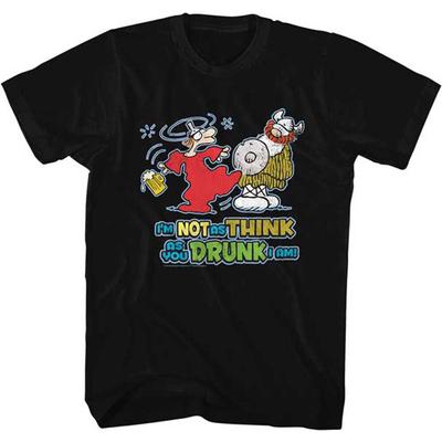 Hagar The Horrible Ik Ben Niet Zo Denk Slim Fit Zwart Unisex T-shirt