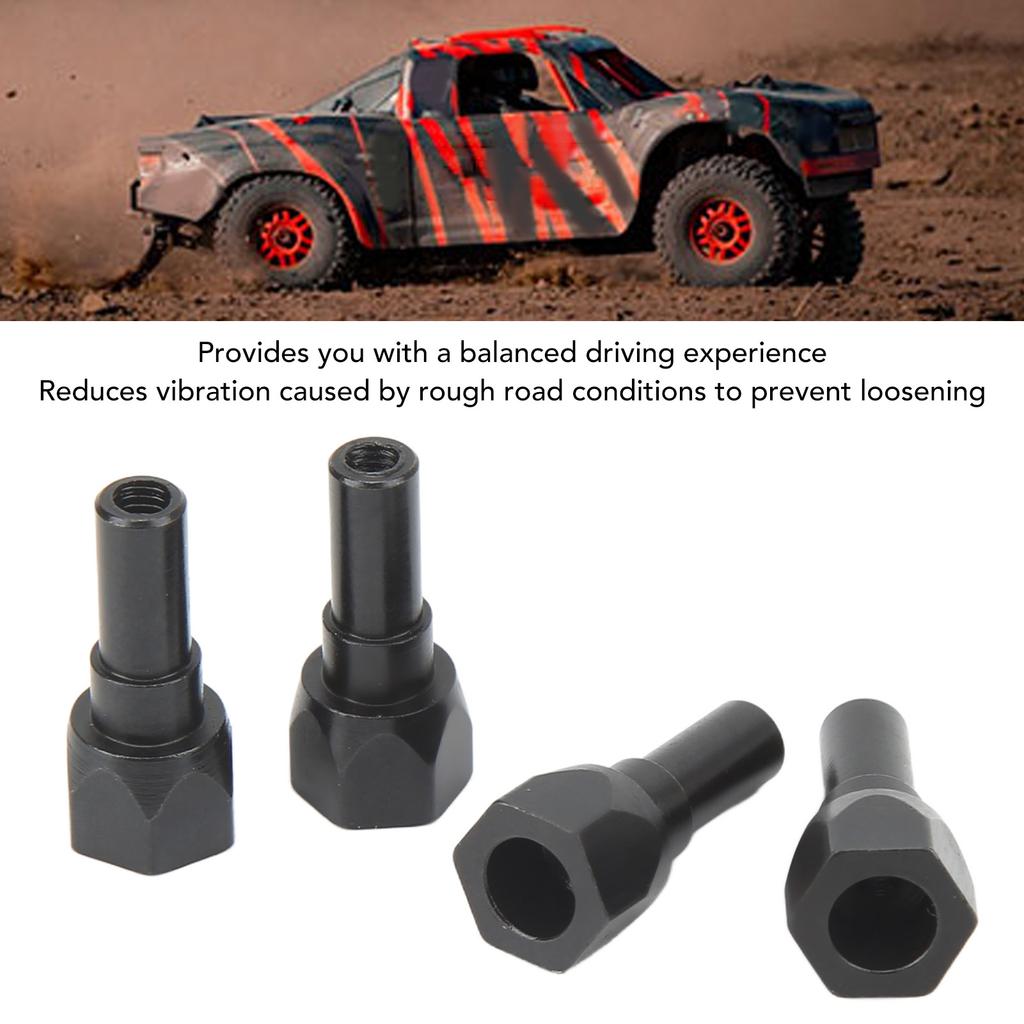 4Pcs RC Shock Standoff Steel Rust Protection Wearproof Shock Absorber Column Replacement for ARRMA 6S Series 1/7 RC Car