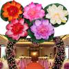 5 PCS/Set Artificial Fake Floating Water Lily Flower Pond Plant Garden Pool Ornament Realistic Lily For Wedding Garden Outdoor