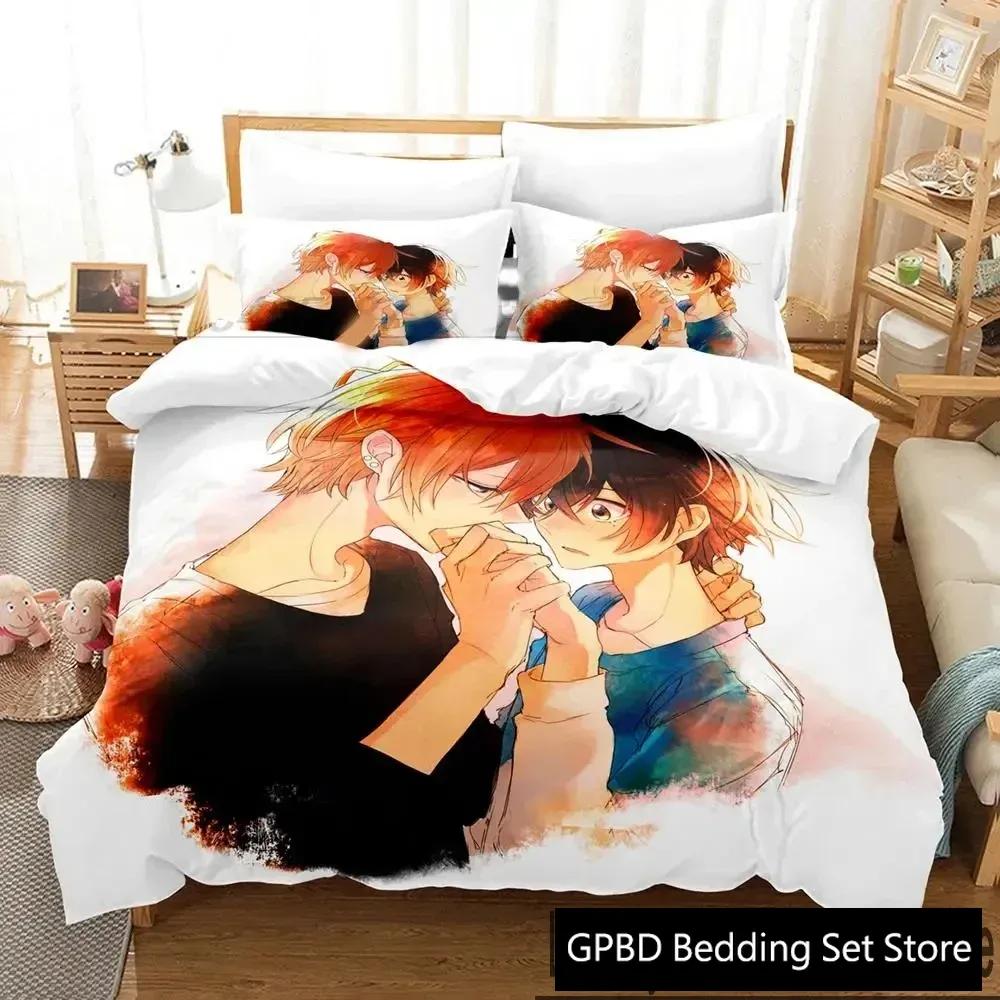 3D Anime Sasaki And Miyano Comfortable Duvet Quilt Cover Pillowcase Bedding Set Children Bedroom Decoration Home Textile