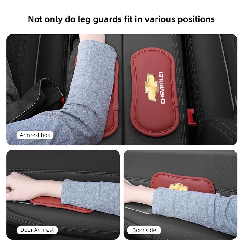 1PCS Car Interior Leg Knee Rest Pads Leather Cushion Accessories For Citroen C5X e-C4 X e-C3 C4 C3 C5 Berlingo C-Elysee C1 C6 C2
